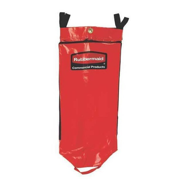 Rubbermaid Commercial Vinyl Recycling Cart Bag Red 1966882