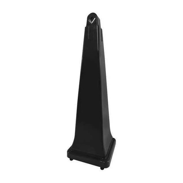 Rubbermaid Commercial Cigarette Receptacle, Black, 1 gal FG257088BLA