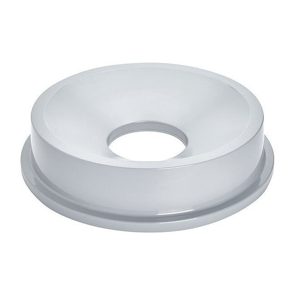 BRUTE(R) 32 gal Trash Can Lid, Funnel Gray, Plastic, 1 Openings 22 1/4 in W/Dia
