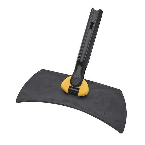 13-1/8" Slide On Dust Mop Frame, Black/Yellow, Rubber