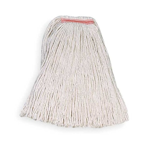 1 in String Wet Mop, 32 oz Dry Wt, Slide On Connection, Cut-End, White, Cotton
