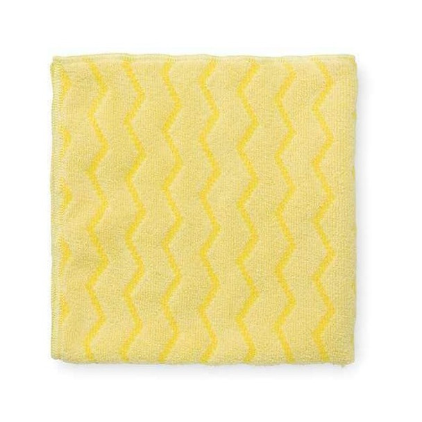 Hygen(TM) Microfiber Microfiber Cloth, Yellow,PK12