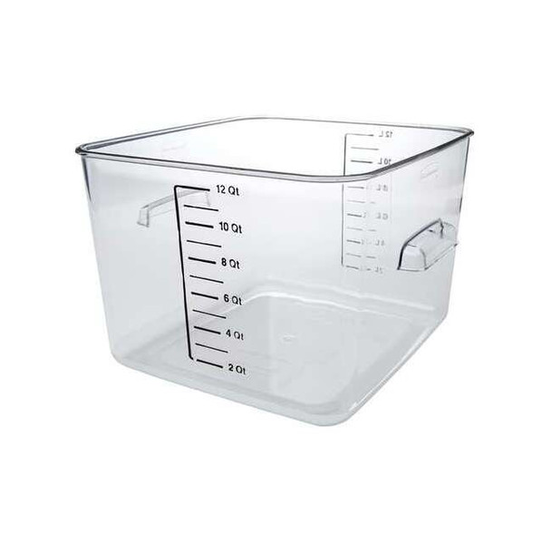 Rubbermaid Commercial Food Storage Container,11.31 in L,Clear FG631200CLR
