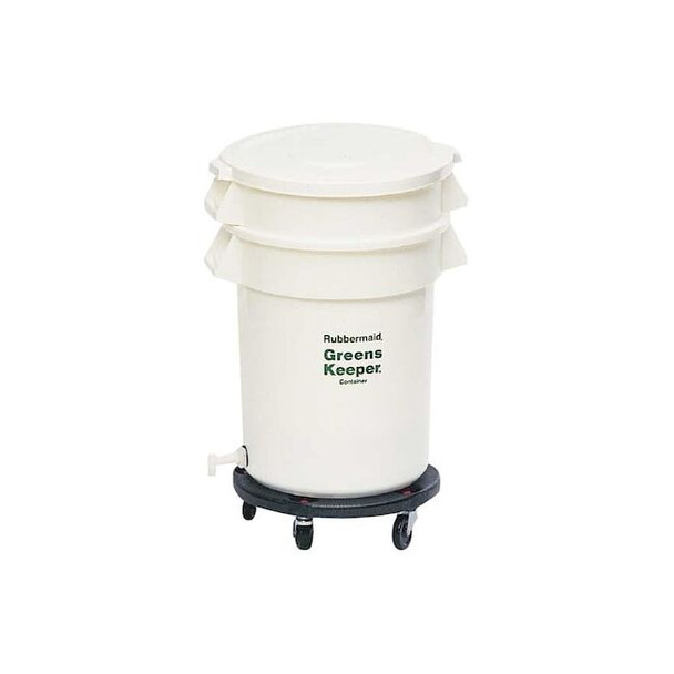 Rubbermaid Commercial Container, Includes Base, Lid and Dolly FG263600WHT