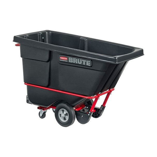 Rubbermaid Commercial TiltTruck,601/2in,28in,Black,850lb FG130500BLA