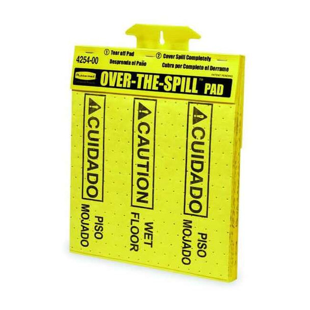 Sorbent Pad, 2 gal, Universal, Yellow, Polypropylene
