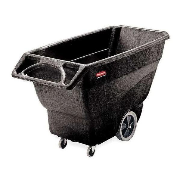 Rubbermaid Commercial TiltTruck,641/2in,301/4in,Black,600lb FG101100BLA