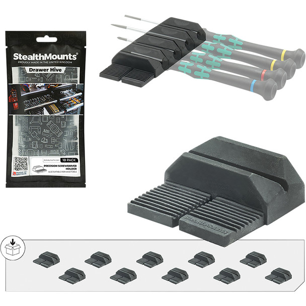 Drawer Hive Precision Screwdriver Holder DHSP-SD-S-10