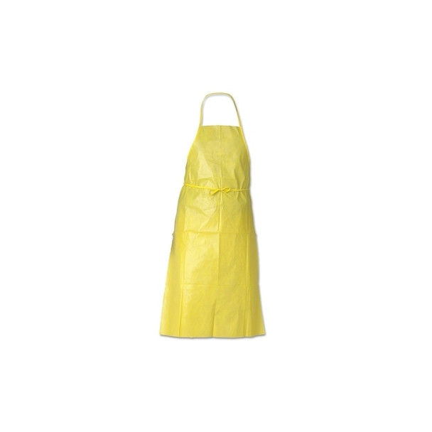 KleenGuard A70 Chemical Spray Protection Aprons, 44 in, Yellow
