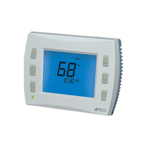 Peco Fan Coil Thermostat,Digital,Push Button TW180-1