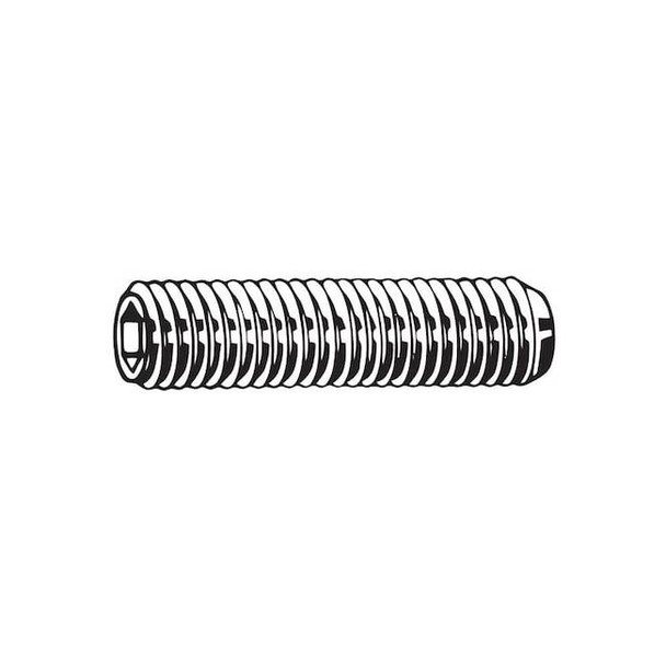 Manufacturer Varies Set Screw,M8 x 1mm,25mm L,PK100 M07852.080.0025