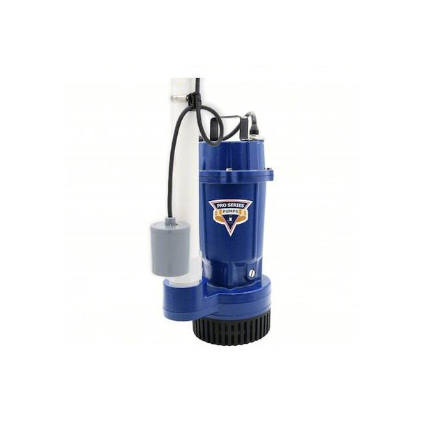 Pro Series Pumps SubmersibleSumpPump,10ft,13.75in,115VAC S1033-TS