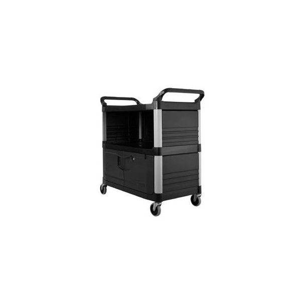 Rubbermaid Xtra Equipment Cart With Lockable Doors And Enclosed Sides 300 Lb. Ca