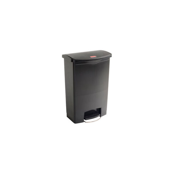 Rubbermaid Slim Jim 1883615 Plastic Step On Container Front Step 24 Gallon - Bla