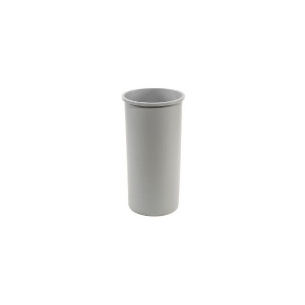 11 Gallon Round Rubbermaid Waste Receptacle - Gray