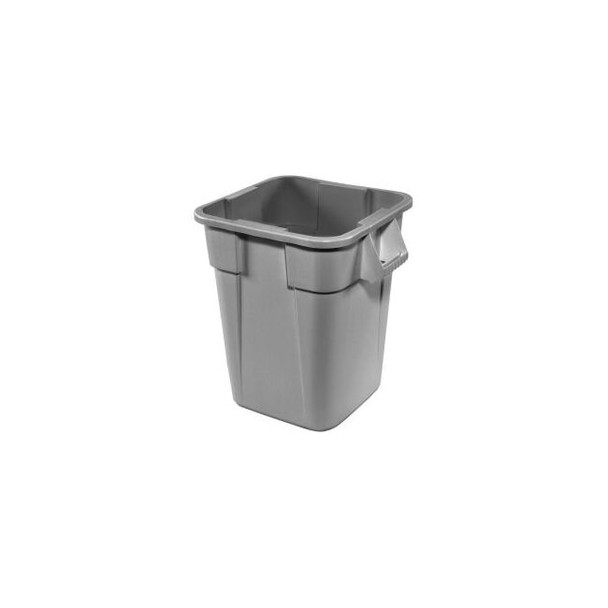 40 Gallon Square Rubbermaid Brute Waste Receptacles - Gray