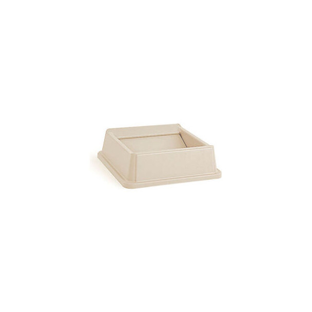 Lid For 35 & 50 Gallon Square Rubbermaid Waste Receptacles - Beige