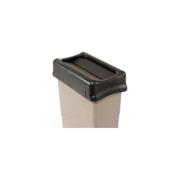 Lid for 16-23 Gallon Rectangular Rubbermaid Trash Can - Black