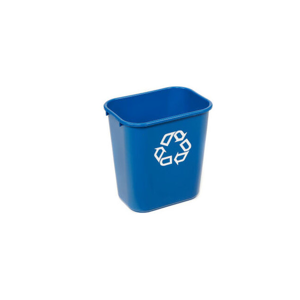 Rubbermaid Deskside Recycling Wastebasket 7 Gallon Blue