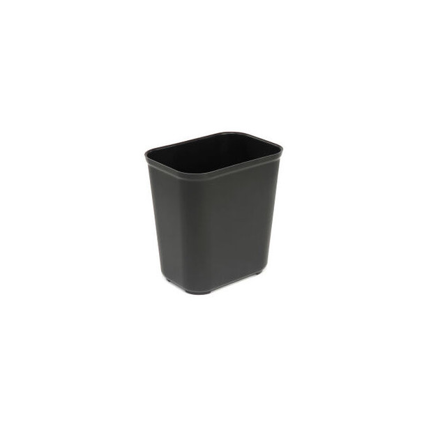 Rubbermaid Fire Resistant Fiberglass Wastebasket 7 Gallon Black