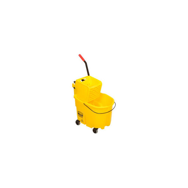 Rubbermaid WaveBrake 2.0 Mop Bucket & Wringer Combo w/Side Press 26-35 Qt. 7580-
