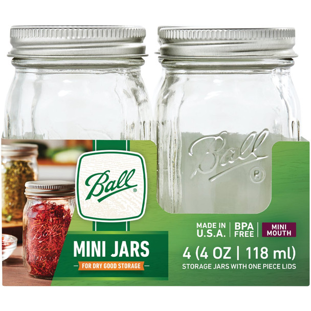 Ball 4 Oz Mini Jar (4-Count) 1440080100