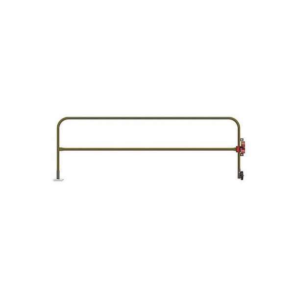 Garlock Safety Systems Floor Mounted Swing Gate,Red 301540