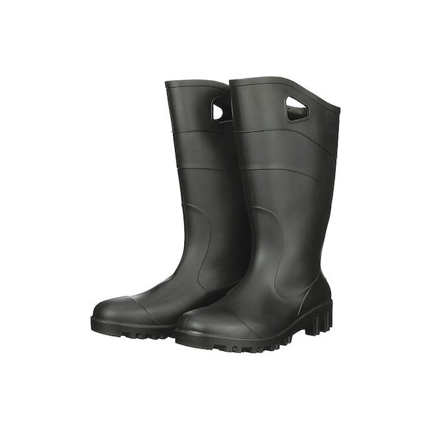 Talon Trax Men's All Purpose Rubber Boot, Steel Toe, 13" Height, Black, 9 445L55