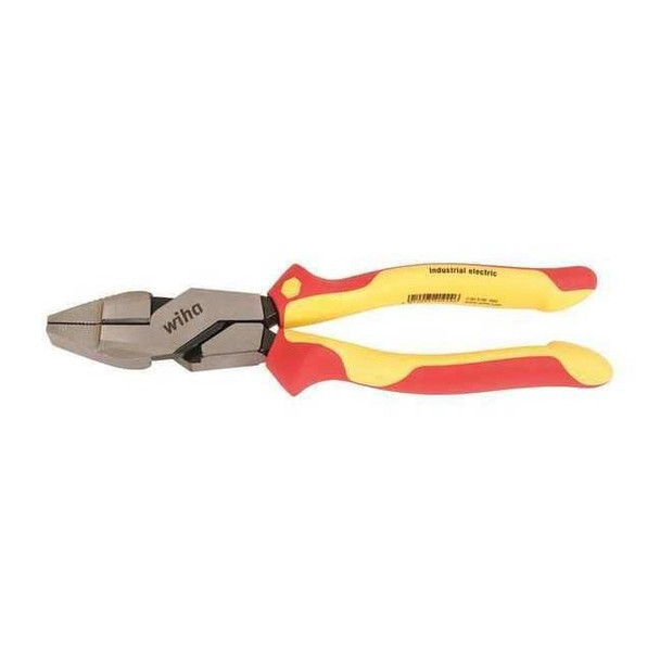 Wiha 9 1/2 in Linemans Plier High Leverage, Steel 32938