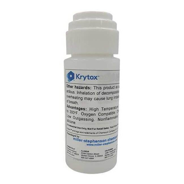 Krytox Lubricant, 1 oz., Dabber Bottle, PFPE, Colorless LBDGPL105