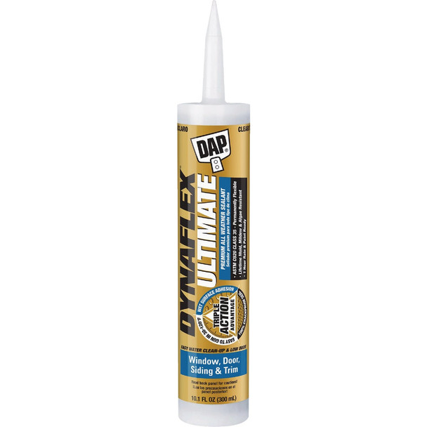 DAP DYNAFLEX ULTIMATE 10.1 Oz. Premium All-Weather Sealant, Clear 7079816201