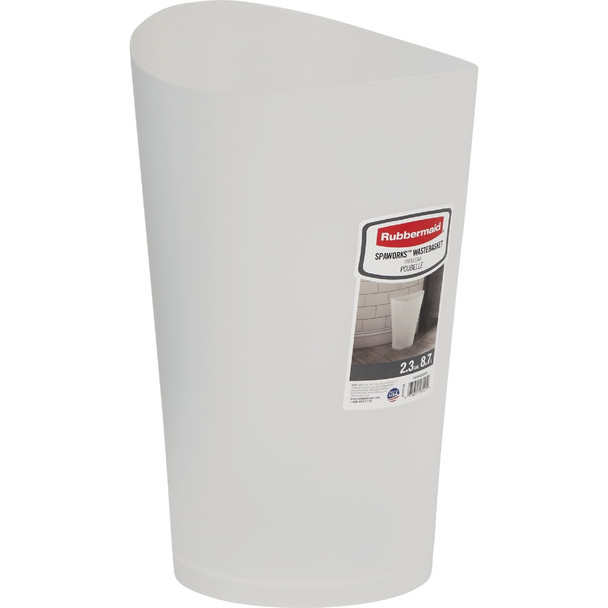 Rubbermaid Spa Works 2.25 Gal. Clear Vanity Wastebasket FG290200CLR