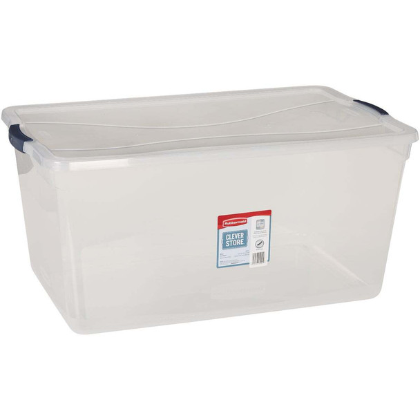 Rubbermaid 95 Qt. Cleverstore Clear Tote RMCC950001