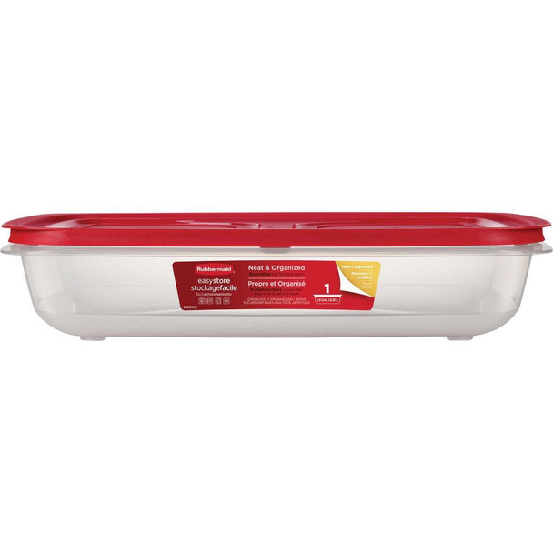 Rubbermaid EasyStore 28.8 C. Clear Rectangular Food Storage Container with Lid