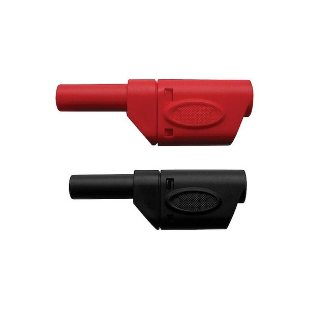 Triplett Banana Plug, CAT III 1000V, 2 3/8 in, Black/Red TL25