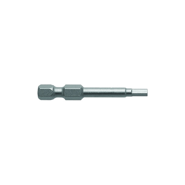Metric Socket Head Power Bits, 2.5 mm, 1/4 in Drive, 1 15/16 in Pack of 2