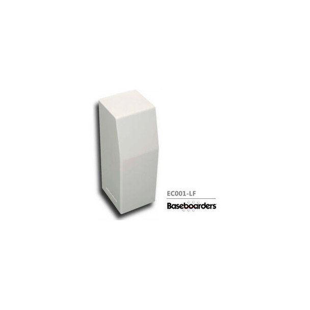 Baseboarders Premium Series Steel Easy Slip-on Baseboard Left Side CLOSED Endcap