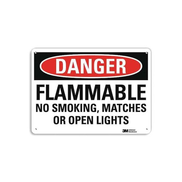 Danger Sign, 10" H, 14 in W,  Horizontal Rectangle, English, U3-1507-NA_14x10