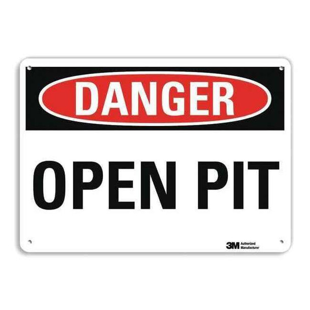 Lyle Danger Sign,4 Hole Mount,10in W x 7in H, U3-1883-RA_10X7 U3-1883-RA_10X7