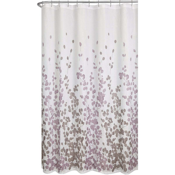 Zenna Home 70 In. x 72 In. Sylvia Purple Polyester Shower Curtain CFRSYVPR