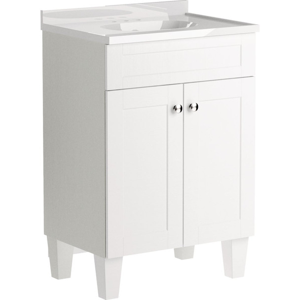 Zenna Home 24" Wht Shaker Vanity SFC24WW