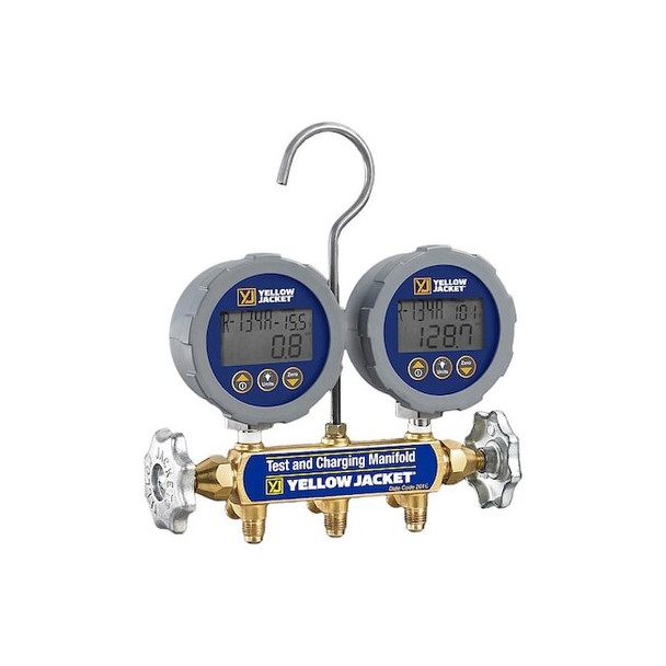 Yellow Jacket Manifold Gauge Set, 3 1/8 in Gauge 46060