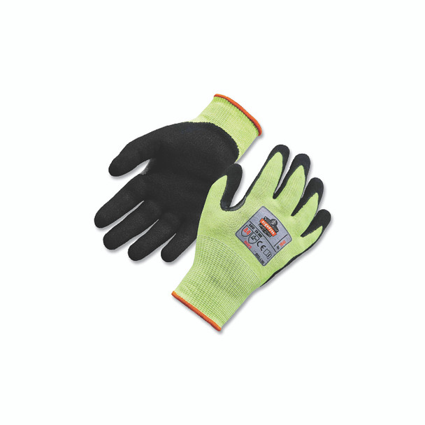 ProFlex® 7041 Hi-Vis Nitrile-Coated A4 Cut-Resistant Gloves, Medium, Lime, 1 PR/PR