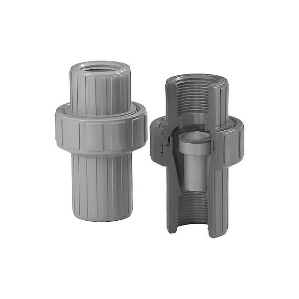 Plast-O-Matic Air Release Valve,PVC,1",Epdm,Threaded ARV100EPT-PV