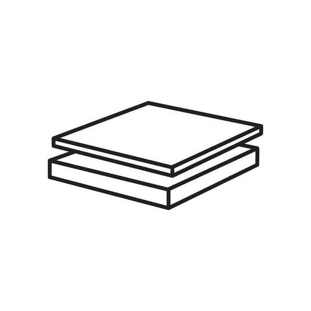 White PTFE Sheet Stock 48" L x 48" W x 0.250" Thick