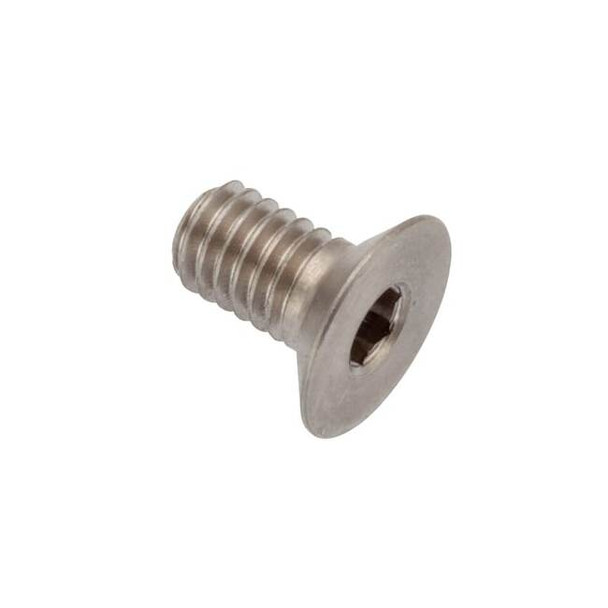 M4-0.70 Socket Head Cap Screw, Flat, Plain 316 Stainless Steel, 6 mm Length