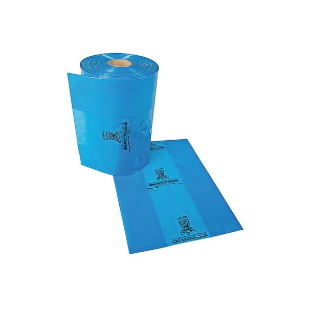 Armor Poly Open Poly Bags, 12" D x 11" W, 4 mil, Blue, None, 250 PK PB4B131125IC