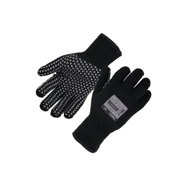 Ergodyne Black Thermal Knit Cooler Gloves, L 10614