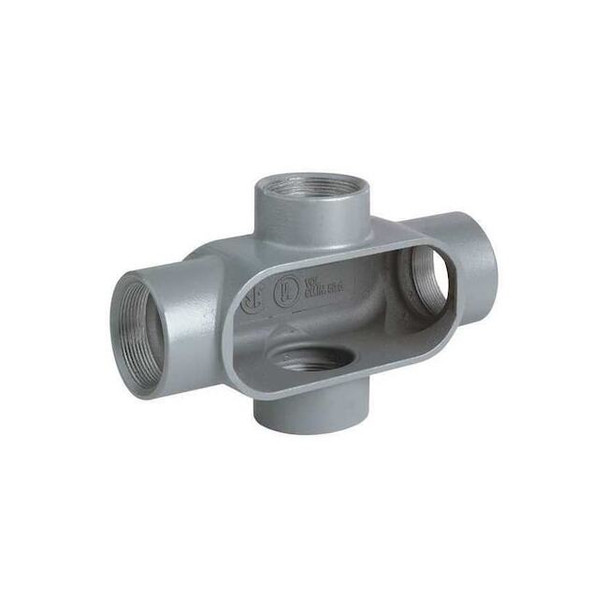 Hubbell Killark Conduit Outlet Body,Iron,Trd Sz 1 1/2in X57