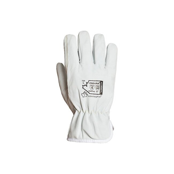 Cold Protection Cut Resistant Drivers Gloves, White, L, 1 PR Pack of 12